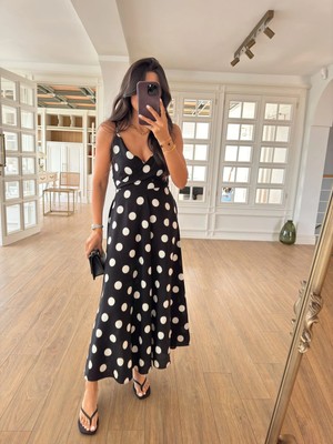 Ales Butik Sırt Dekolteli Elbise