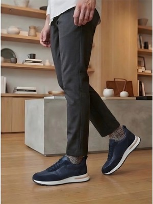 Crc %100 Hakiki Deri Lüks Sneaker - Keçi Derisi Astarlı Ortopedik Hafif Eva Taban Konfor Ayakkabı
