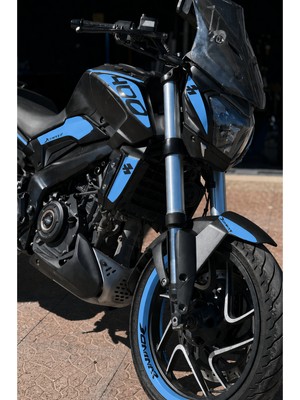 Banxtre Bajaj Dominar 400 Için Açık Mavi Renk Komple Sticker Seti