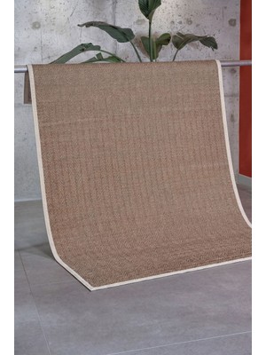Apex Halı Halı Vicenza 2824 Jüt Kaymaz Tabanlı Yıkanabilir Dekoratif Şık Sisal Halı