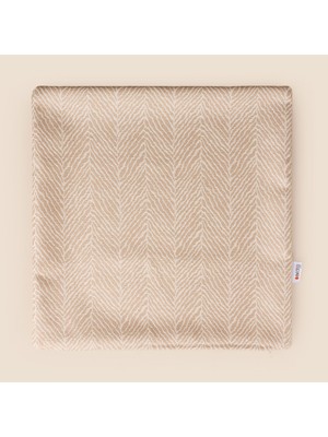 Evidea Soft Leaf Kırlent Kılıfı - Vizon - 40X40 cm