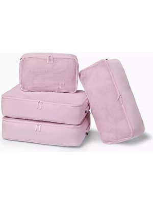 July Blush Pembe 4’lü Valiz Düzenleyici Organizer Seti
