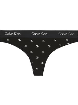 Calvin Klein Kadın Siyah Tanga Külot LV00QF8518