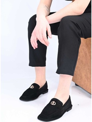 Bestello Bağcıksız Tokalı Termo Taban Hakiki Deri Loafer 332-25518 Kadın Ayakkabı
