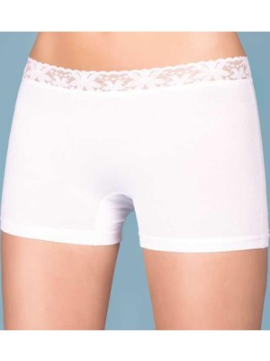 Berrak 2102 Bayan Dan Boxer Beyaz XL Yumuşak Dokulu ve Rahat Tasarıma Sahip