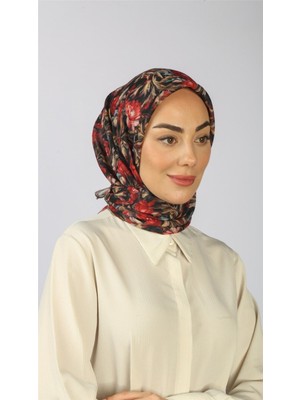 Lo'cella Pamuklu Soft Eşarp 4565-1 Kırmızı