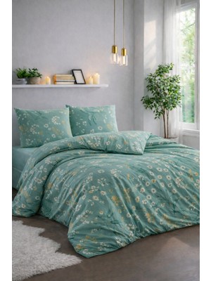 Bella Home Kristal Çift Kişilik Ranforce Nevresim Takımı - 4 Parça - %100 Pamuk - Orijinal Lüks Kutu