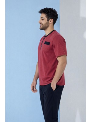 %100 Koton Pijama Takımı Uzun
