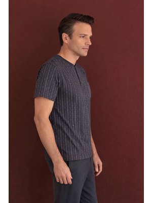 %100 Koton Pijama Takımı Uzun