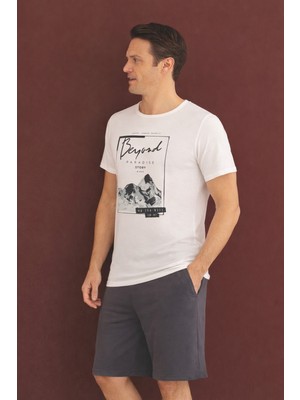 %100 Koton Pijama Takımı Şort
