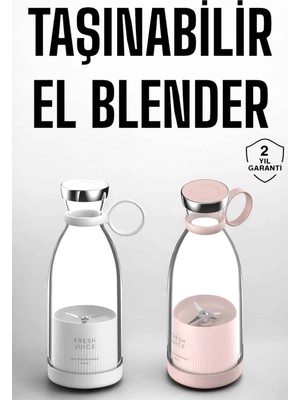 sbodurhome El Blender Taşınabilir Meyve Blender Şarj Edilebilir Taşınabilir Blender Elektrikli