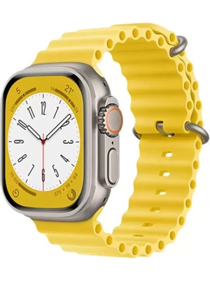 Naturion Newface Apple Watch 42MM Ocean Kordon - Sarı