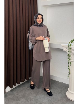 Mihran Butik Kalina Model Ithal Pike Kumaş Cep Detaylı Kadın Takım