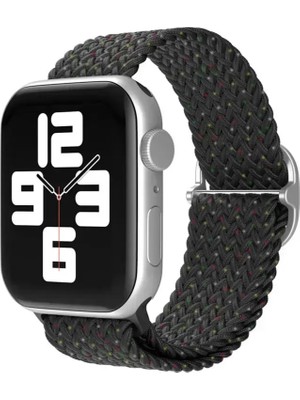 Naturion Newface Apple Watch 42MM Star Kordon - Benekli Siyah