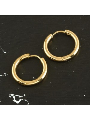 sbodurhome Çelik Halka Küpe 1,5 cm