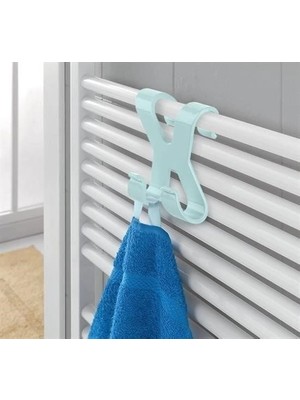 sbodurhome Hang It Pratik Kolay Taşımabilir Havlupan 2 Kancalı Banyo Askısı