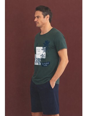 %100 Koton Pijama Takımı Şort