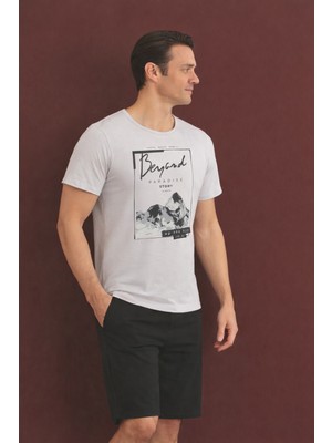 %100 Koton Pijama Takımı Şort