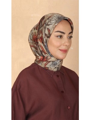 Lo'cella Pamuklu Soft Eşarp 4566-7 Bej
