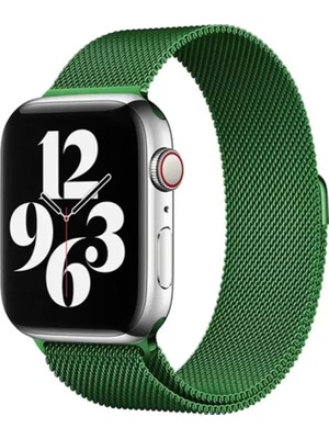 Naturion Newface Apple Watch 38MM Metal Mıknatıslı Kordon - Yeşil