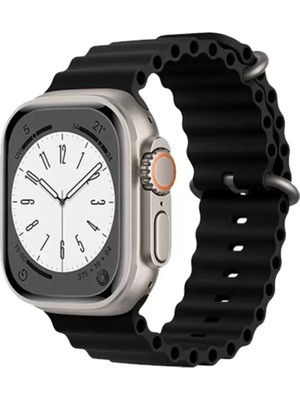 Naturion Newface Apple Watch 38MM Ocean Kordon - Siyah