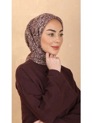 Lo'cella Pamuklu Soft Eşarp 4567-4 Bordo