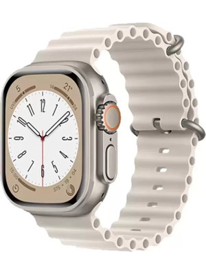 Naturion Newface Apple Watch 42MM Ocean Kordon - Krem