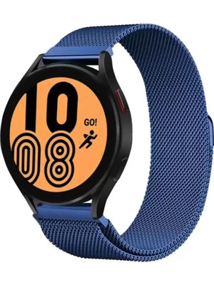 Naturion Newface Samsung Galaxy Watch 4 Metal Mıknatıslı Kordon - Mavi