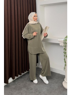 Mihran Butik Kalina Model Ithal Pike Kumaş Cep Detaylı Kadın Takım