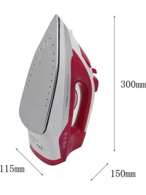 sbodurhome Seramik Tabanlı Kırmızı 2200 Watt Şok Buharlı Ütü