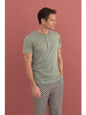 %100 Koton Pijama Takımı Uzun