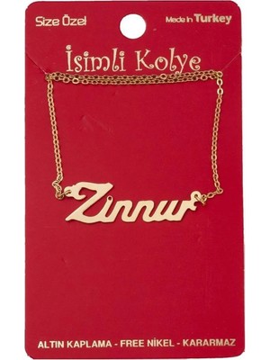 sbodurhome Zinnur Isimli Kolye (Kişiye Özel)