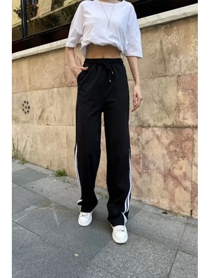 Naturion Paça Şeritli Wide Leg