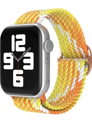 Naturion Newface Apple Watch 42MM Star Kordon - Turuncu-Sarı