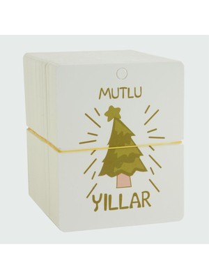 sbodurhome Mutlu Yıllar Bileklik Kartı 200 Adet