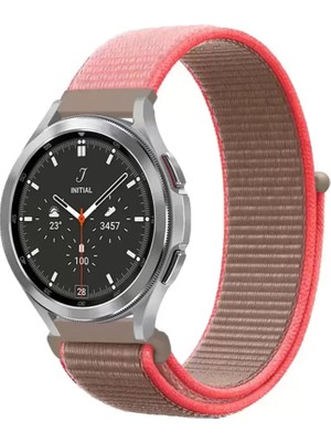 Naturion Newface Watch 22MM Hasırlı Cırtcırtlı Kordon - Pembe