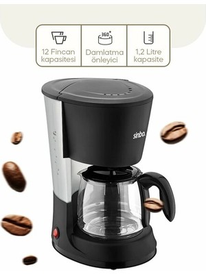 sbodurhome Sinbo 2'si 1 Arada Filtre Kahve ve Çay Demleme Makinesi