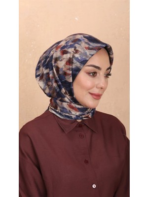 Lo'cella Pamuklu Soft Eşarp 4564-12 Lacivert
