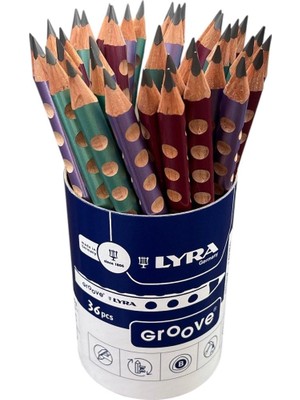 Lyra Groove Metalik  Jumbo B Grafit Kurşun Kalem 36 ' Lı