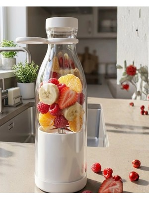sbodurhome Kablosuz Taşınabilir Blender 380 ml Smoothie Milkshake Meyve Karıştırıcı