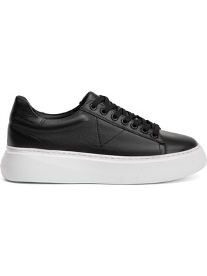 Tergan Four Season Siyah Hakiki Deri Erkek Sneaker - E4MEAY057784-A23