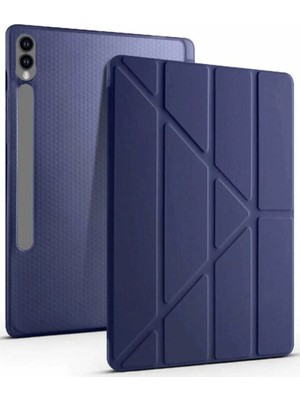 Mudanis Samsung Galaxy X510 Tab S9 Fe 11 Kılıf Kalemlikli Mars Tablet Kılıfı - Lacivert