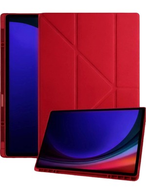 Mudanis Samsung Galaxy Tab A11 Plus Kalemlikli Mars Tablet Kılıfı - Kırmızı