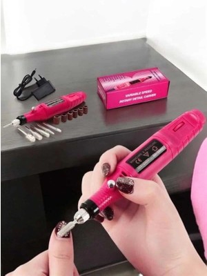 Genel Tedarik Nasır Temizleyici Manikür Pedikür Seti Elektrikli USB Girişli