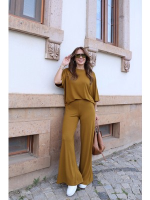 Purple By Banu Hardal Oversize Bluz Pantolon Takım