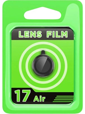 Mudanis Apple Iphone 17 Air Raze Metal Kamera Lens - Siyah