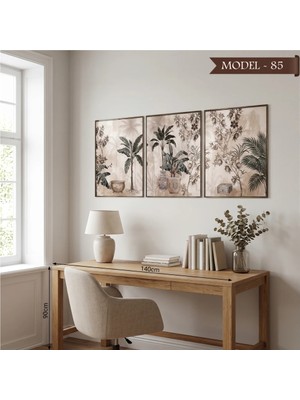 Akıllı Kağıt Cam Görünümlü Yapışkanlı Tablo Çiçek (Model- 85)
