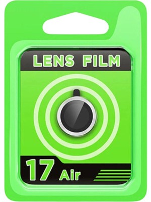 Mudanis Apple Iphone 17 Air Raze Metal Kamera Lens - Gümüş