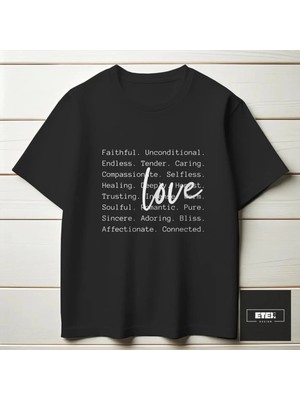 Etex Design Lovewordsvalentine T-Shırt
