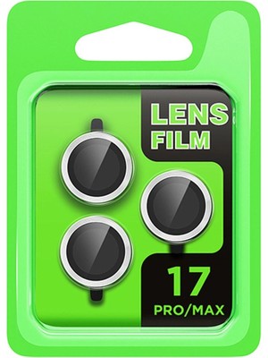 Mudanis Apple Iphone 17 Pro Raze Metal Kamera Lens - Gümüş